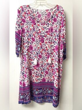 Boho Casual Print Dress Size XL